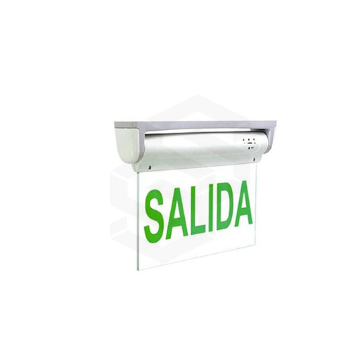 [SY-P33718] &quot;Rotulo Salida Led Verde
Señalizador Salida Led Alta Luminosidad
Botón De Prueba E Indicador De Carga
Modo De Trabajo: Permanente
Voltaje De Entrada 110-130 Vac60Hz
Batería Tipo: Níquel Cadmio
12 Horas De Carga
Indicador De Carga: Si&quot;