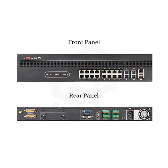 Decoder De 4 Ch HdmiH.265/H.264/Mpeg4 Hasta 32Ch Vídeo SimultáneosEntrada/Salida De Audio Conector 3.5Mm8 Entradas Y 8 Salidas De Alarma.2 Puertos Rj45 10/100/1000 Mbps4 Salidas De Video En Hdmi32 Canales 1080P@30IpsSoporta Ddns