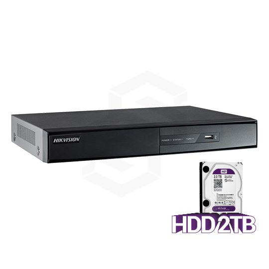 Grabador digital 4ch hd-tvi 1hdd 720p + HDD 2tb