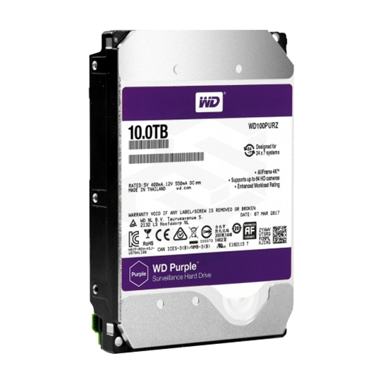 DISCO DURO 10TB ESPECIAL DVR WD PURPLE