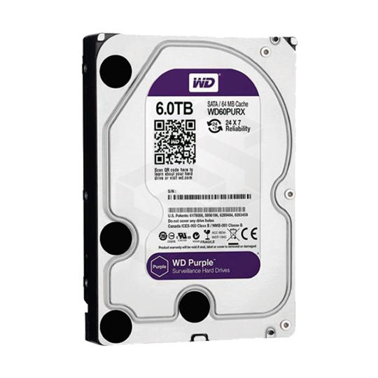 DISCO DURO 6TB ESPECIAL DVR WD PURPLE