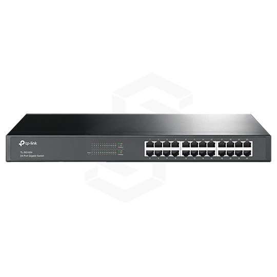 SWITCH 24 PUERTOS GIGABIT NO-ADMINISTRABLE RACKEABLE