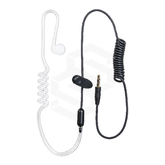 AUDIFONO CON TUBO ACUSTICO TRANSPARENTE