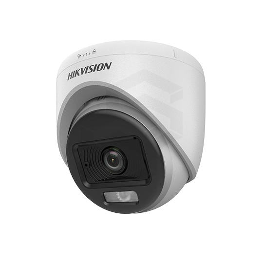 Domo sellado plastico hd-tvi 1080p ir 10-20m colorvu con audio dual ligth