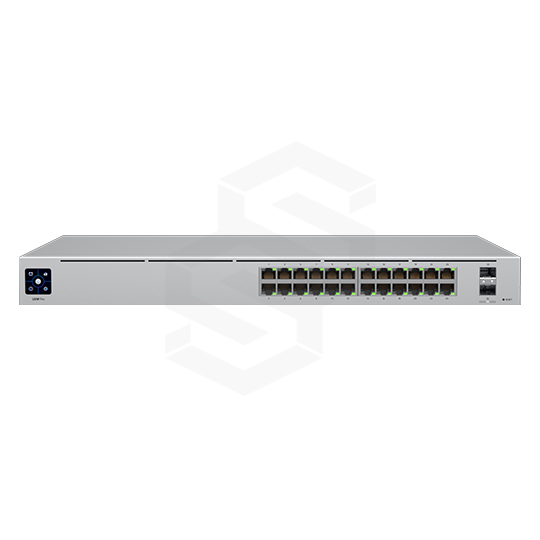 UniFi 48-Port PoE Switch• (32) Gigabit RJ45 ports with 802.3af/at• (16) Gigabit RJ45 ports• (4) 1G SFP ports• 1U Rackmountable (hardware included)