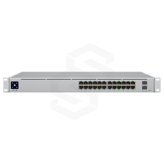 UniFi 48-Port PoE Switch• (32) Gigabit RJ45 ports with 802.3af/at• (16) Gigabit RJ45 ports• (4) 1G SFP ports• 1U Rackmountable (hardware included)