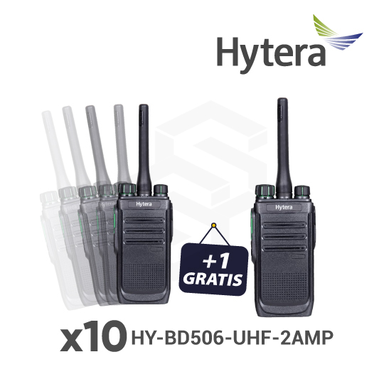 10 HY-BD506-UHF-2AMP + 1 GRATIS HY-BD506-UHF-2AMP