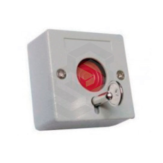 BOTON PULSADOR DE EMERGENCIA CON TESTIGO