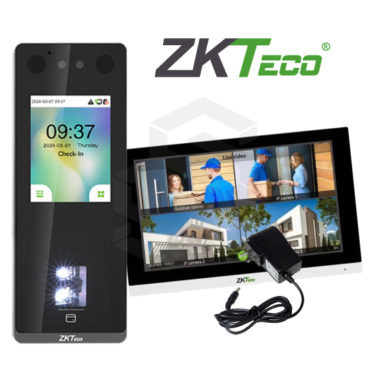 1 ZK-SENSEFACE-3A + 1 ZK-VT07-B01-W + 1 FT-CAM