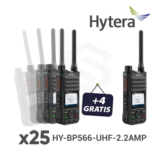 25 HY-BP566-UHF-2.2AMP + 4 GRATIS HY-BP566-UHF-2.2AMP