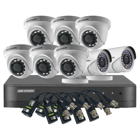 1 DS-7216HGHI-M1(C) + 2 DS-2CE16D0T-IRPF +6 DS-2CE56D0T-IRPF + 8 DS-1H18-A