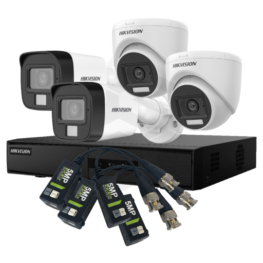 1 DS-7208HGHI-M1(C) + 2 DS-2CE16D0T-LPFS + 4 DS-2CE76D0T-LPFS + 6 DS-1H18-A