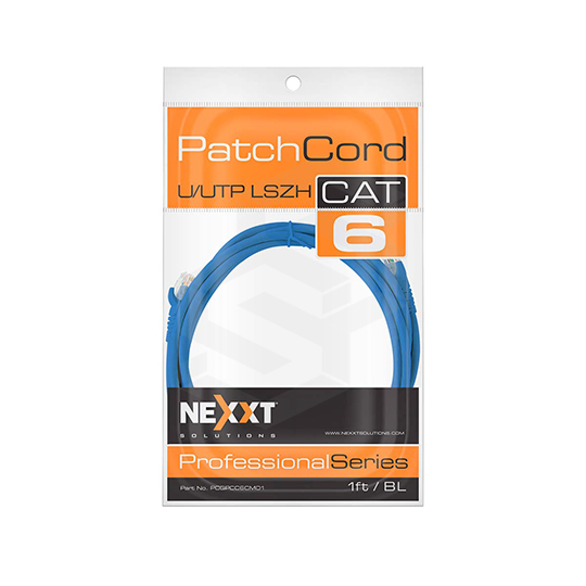 CABLE PATCH CORD CAT6 1 PIE AZUL