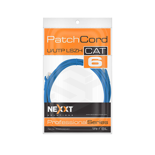 Cable Patch Cord Cat6 1 Pie Azul