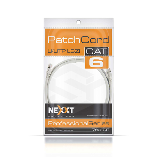 Cable Patch Cord Cat6 7 Pies Gris