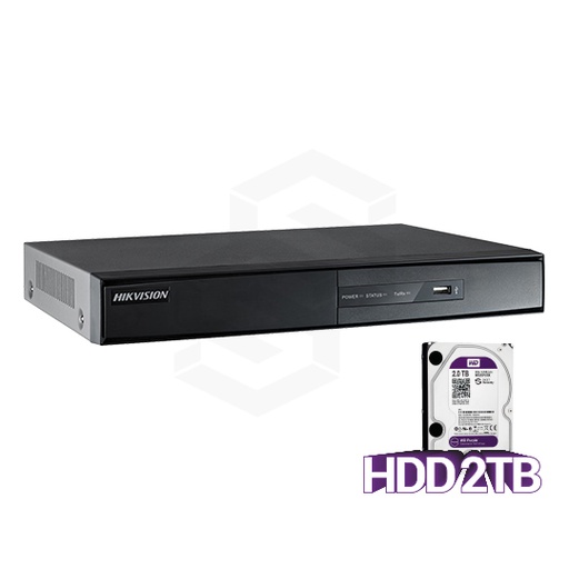 [DS-7204HGHI-SH-2T] Grabador digital 4ch hd-tvi 1hdd 720p + HDD 2tb