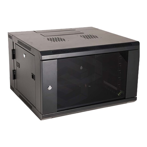 [XT-WMG6612] GABINETE ABATIBLE 12UR XTRING DESARMADO PUERTA DE VIDRIO 600X(500+100)MM