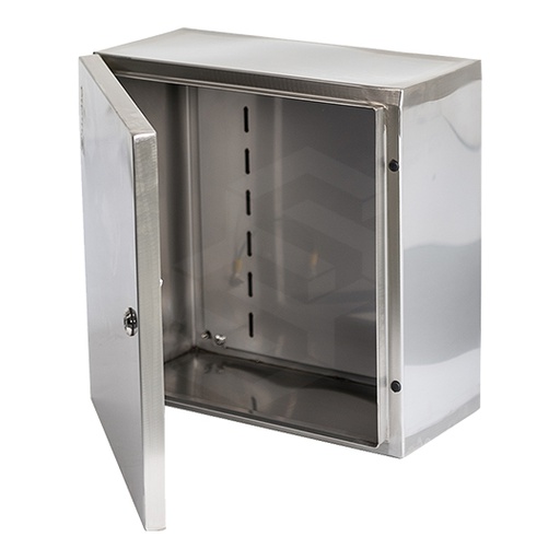 [BE-I-3010] Gabinete metalico (400x400x200) mm para uso exterior, ip 66 / ik 10  en acero inoxidable