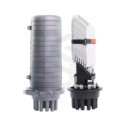 [XT-HGT-FOSC-BHD-M9] CAJA DE EMPALME DE FIBRA ÓPTICA TERMOCONTRAÍBLE TIPO DOMO, 1 BANDEJA DE EMPALME DE 16 HILOS FO, 9 PU