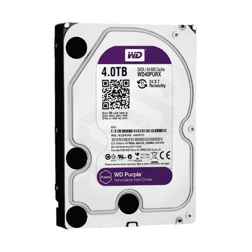 [HDD-4TB-DVRWD] DISCO DURO 4TB ESPECIAL DVR WD PURPLE