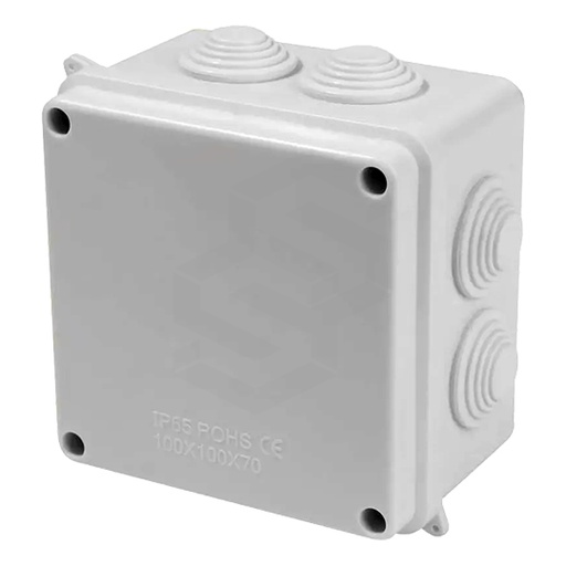 [ZK-WD-010] CAJA DE PASO PVC LISA 100X100X70 MM