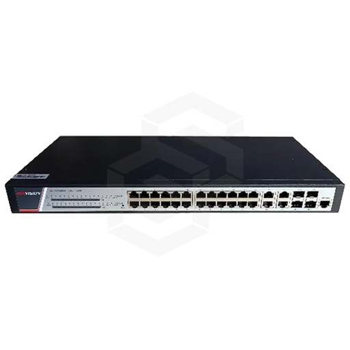 [DS-3E2528P] Switch Gigabite 24 Ch + 2 Puertos 10/100/1000Mb Hikvision