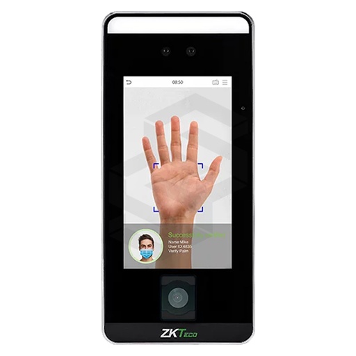 [ZK-SPEEDFACE-V5L/QR/ID] Miniac lector facial pantalla 5 para control de acceso biometrico