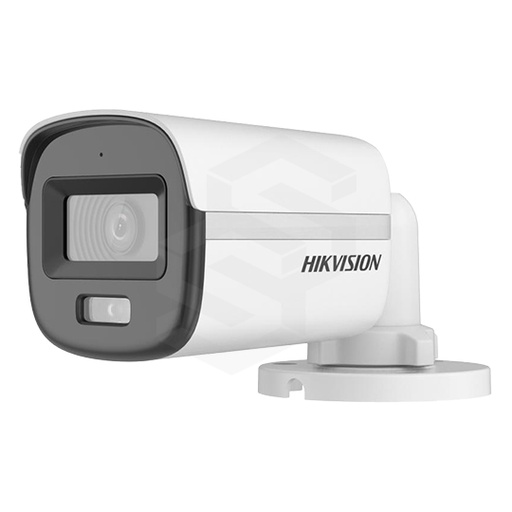 [DS-2CE10KF0T-LFS] TUBO SELLADO HD-TVI 3K IR 10-20M CON AUDIO Y LUZ HIBRIDA COLOR VU