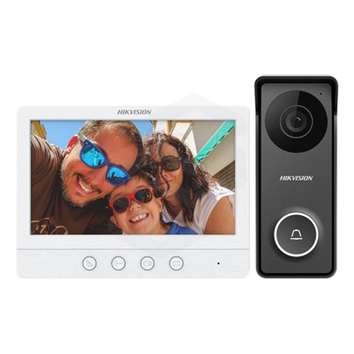 [DS-KIS213] KIT DE VIDEO PORTERO ANALOGO FRENTE DE CALLE METALICO HIKVISION