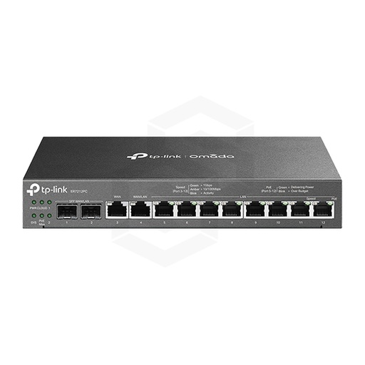 [TP-ER7212PC] ROUTER VPN 8 PUERTOS LAN + 1 WAN + 1 LAN/WAN GIGABITE 3 EN 1 TPLINK OMADA