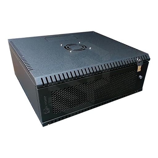 [BE-I-1073-N] GABINETE TIPO MONOBLOQUE 3UR PUERTA METALICA T/MALLA CON VENTILADOR (202x540x500 mm)