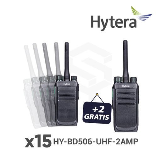 [COMBO-HY4] 15 HY-BD506-UHF-2AMP + 2 GRATIS HY-BD506-UHF-2AMP