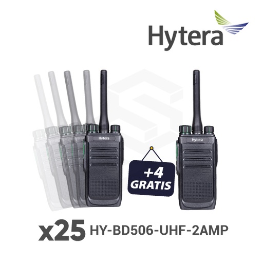 [COMBO-HY5] 25 HY-BD506-UHF-2AMP + 4 GRATIS HY-BD506-UHF-2AMP