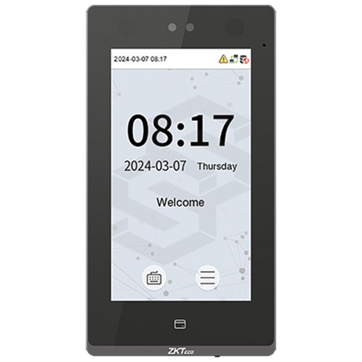 [ZK-SENSEFACE-7A] LECTOR FACIAL PANTALLA TOUCH 7&quot; CON LECTOR HUELLA Y PROXIMIDAD, PARA CONTROL DE ACCESO Y ASISTENCIA IP65