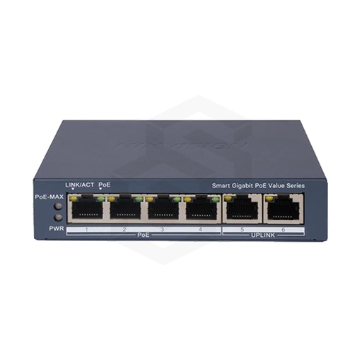 [DS-3E1506P-EI/M] SWITCH POE 4 CH 10/100/1000MB + 1 10/100MB 45W