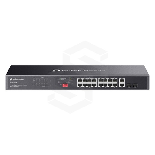 [DS-DS1018GMP] SWITCH 18 PUERTOS, 16 POE+ GIGABIT + 2 NON-POE GIGABIT + 2 SFP GIGABIT NO-ADMINISTRABLE