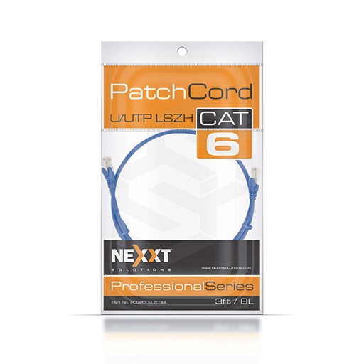 [NEXT-PCCAT63PA] Cable Patch Cord Cat6 3 Pies Azul
